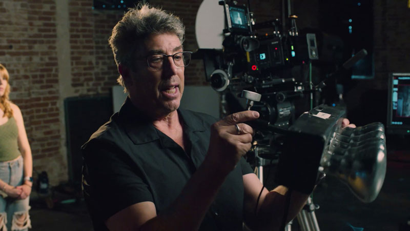 Shane Hurlbut, ASC shows the standard mounting pin of the Batten LIghts