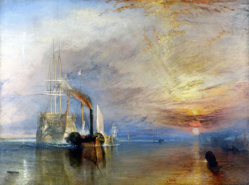 The Fighting Temeraire Tugged to Her Last Berth to Be Broken Up by J.M.W. Turner (1838)