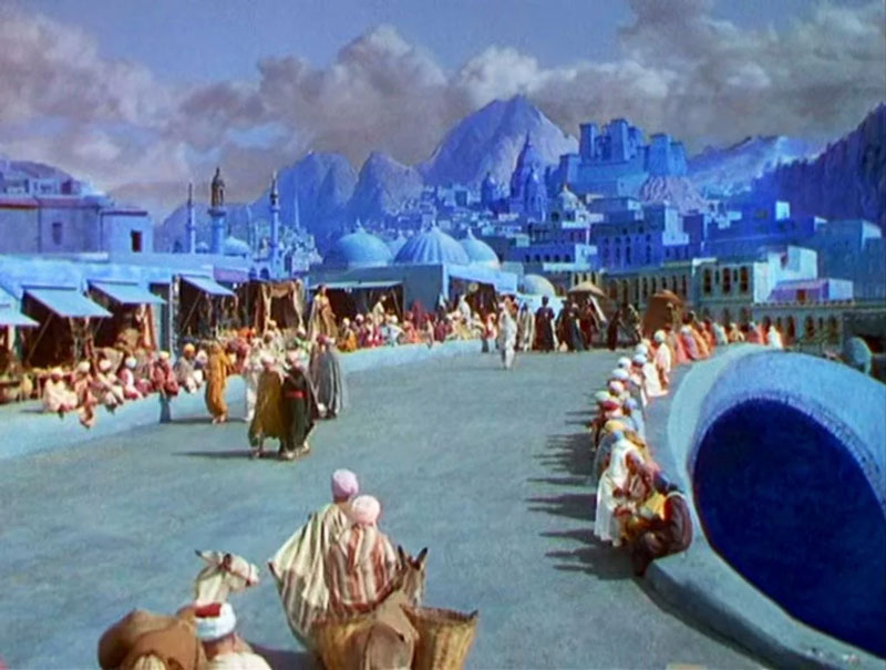 The use of the color blue in The Thief of Bagdad (1940)