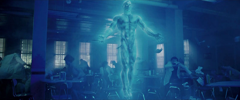 The use of the color blue in Watchmen (2009) | Warner Bros.