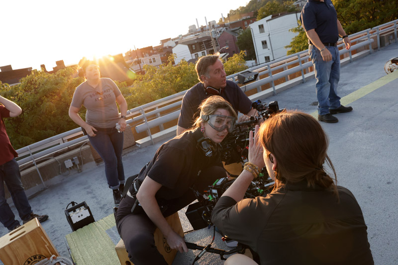 Johanna Coelho and the camera team - Behind the Scenes of HBO Max's The Pitt