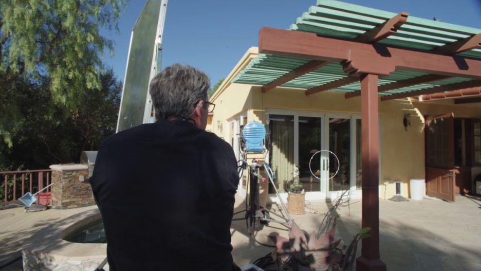 Shane Hurlbut lights with the sun using a mirror board