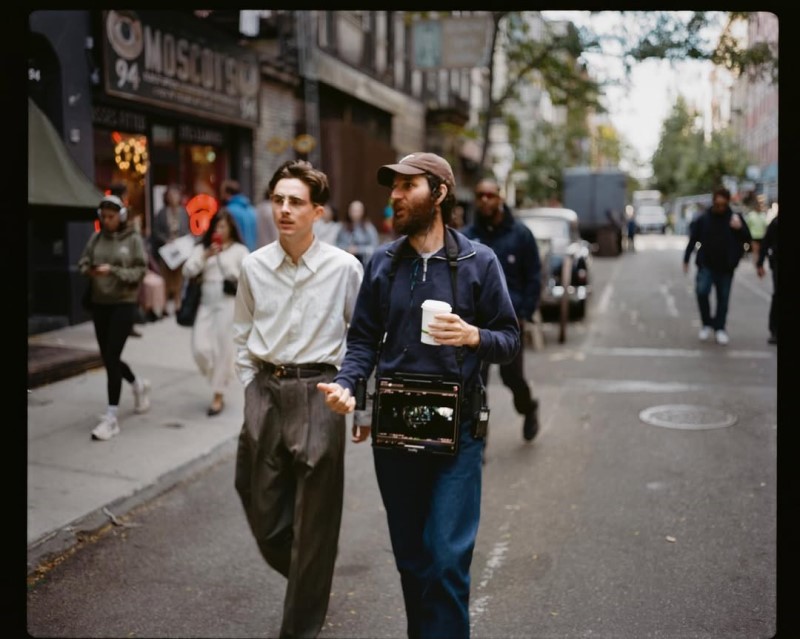 Timothee Chalamet and Josh Safdie behind the scenes of Marty Supreme - By Atsushi ‘Jima’ Nishijima
