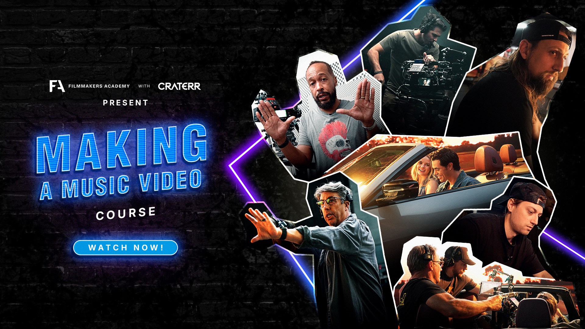 Filmmakers Academy & Craterr Present "Making A Music Video" Course.