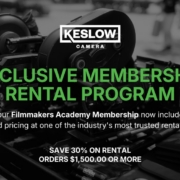 Exclusive Membership Rental Program - Keslow Camera for Filmmakers Academy members