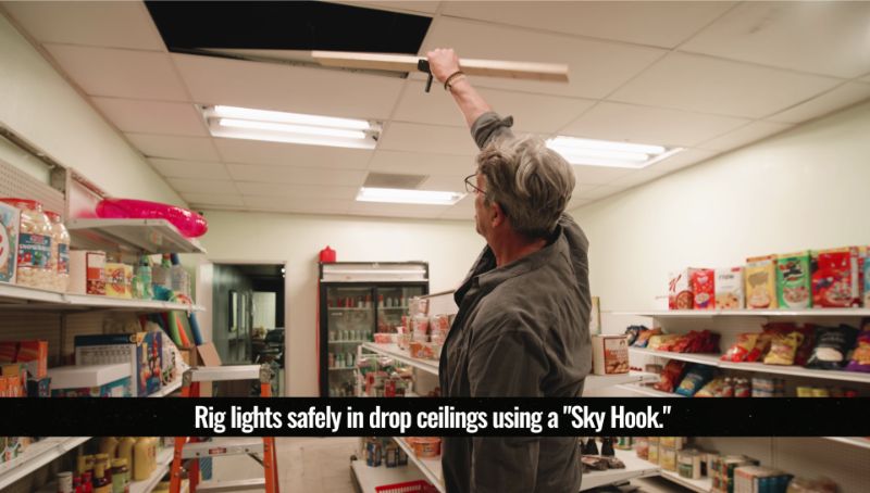 Shane Hurlbut showcases "Sky Lights" in convenience store location for overhead lighting