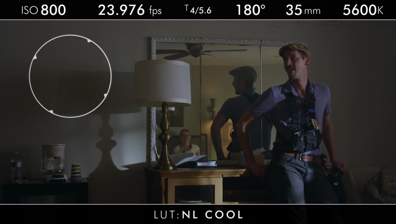 Lighting and filming day interior scene