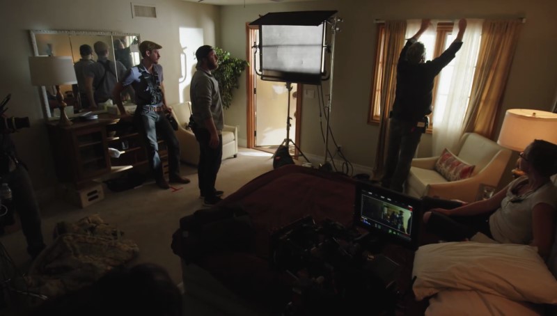 Lighting with window in filming day interior scene