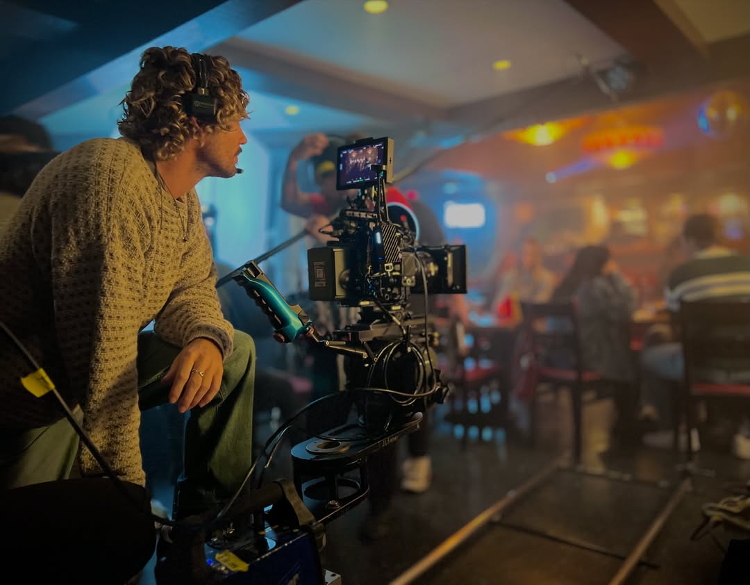 Cinematographer Taylor Clemons filming Obsession