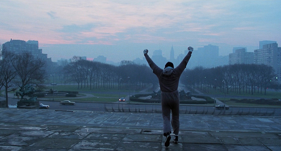 Rocky Balboa jogging