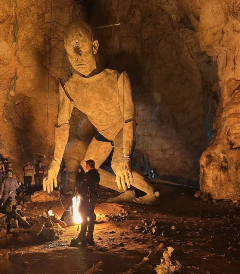 Giant puppet of the Cyclops in The Odyssey movie